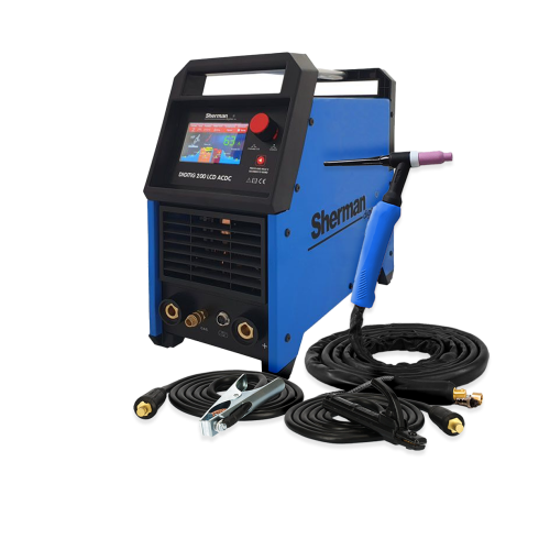 Spawarka Sherman DIGITIG 200 LCD AC/DC - zestaw - 7812633-G - Sherman - 3 2