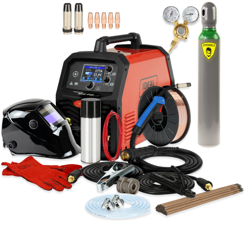 Spawarka Ideal Tecnomig 200 Pulse LCD - zestaw - TMIG200P-G - Ideal - 4