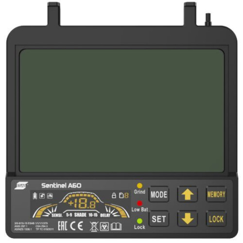 Przyłbica spawalnicza ESAB Sentinel A60 Air (przystosowana do nawiewu) - 0700600861 - ESAB - 22