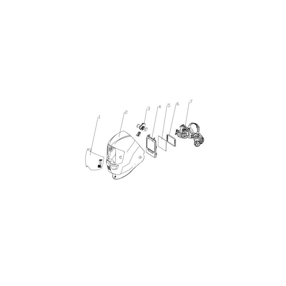 Adapter szybek korekcyjnych do przyłbicy ESAB Sentinel A60 - 0700600877 - ESAB - 2