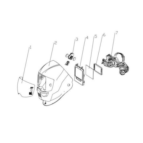Adapter szybek korekcyjnych do przyłbicy ESAB Sentinel A60 - 0700600877 - ESAB - 2