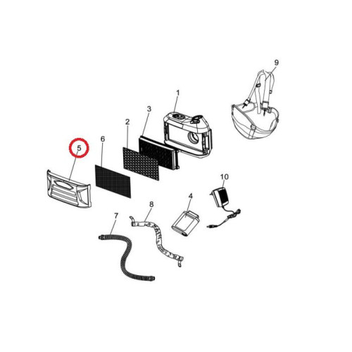 Osłona filtra systemu ESAB PAPR EPR-X1/X1.1 - 0700500905 - ESAB - 2