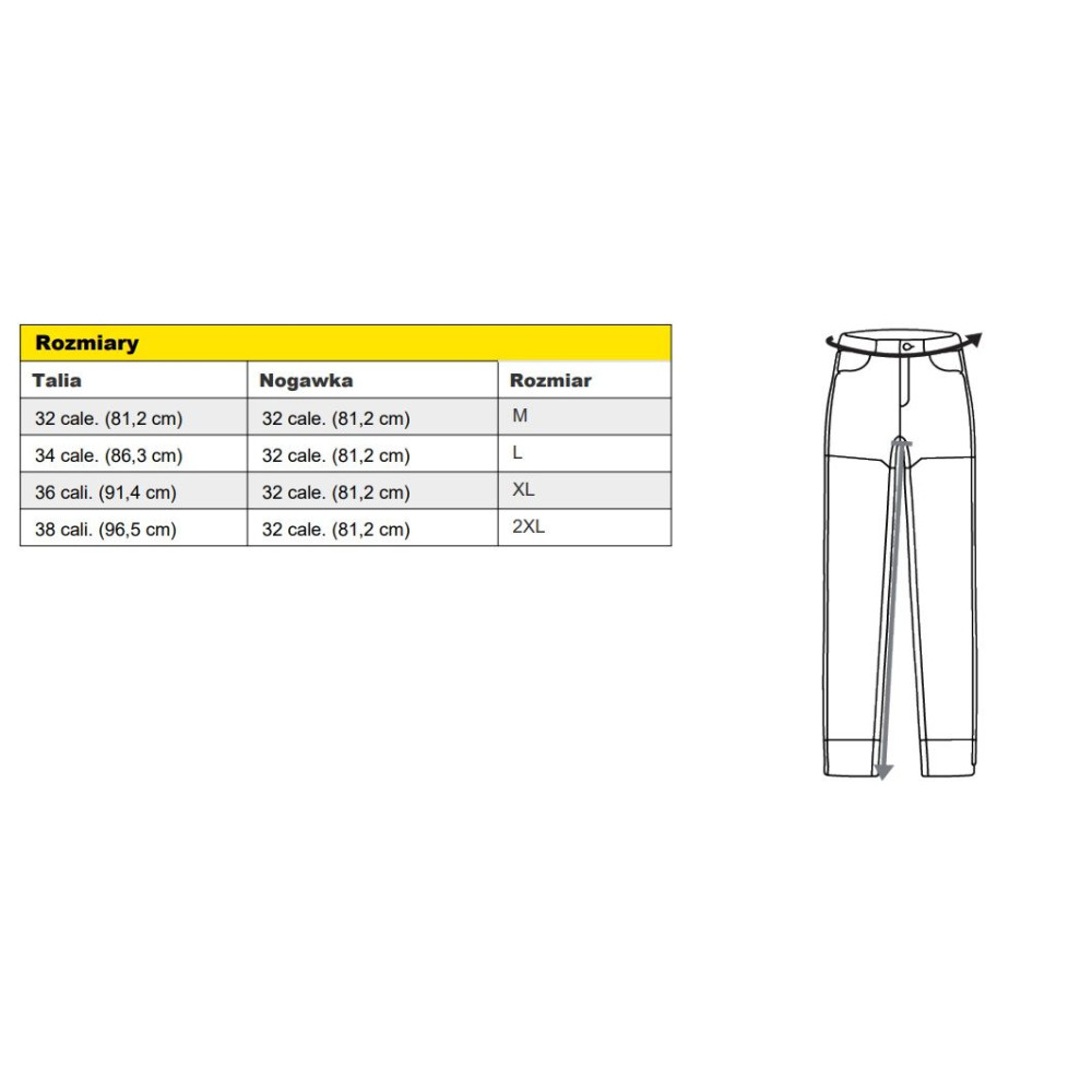 Skórzane spodnie spawalnicze Proban ESAB - 070050046-G - ESAB - 2