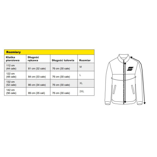 Skórzana kurtka spawalnicza ESAB - 0700500-G - ESAB - 1 2