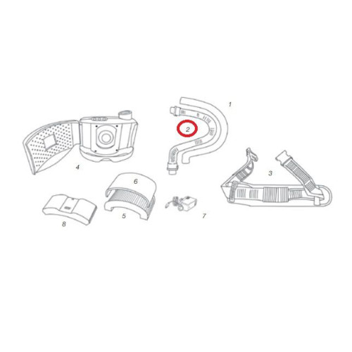 Przewód powietrzny 100 cm ESAB PAPR - 0700002306 - ESAB - 1