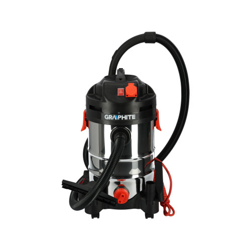 Odkurzacz warsztatowy Graphite 1500 W 30 l - 59G607 - Graphite - 1 2