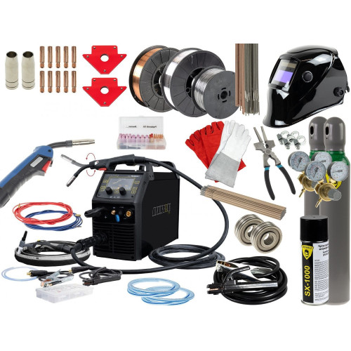 Spawarka Spartus MultiPRO 200 4in1 - zestaw - MULTIPRO2004IN1-PAK-15-3-17-4-G - Spartus - 1