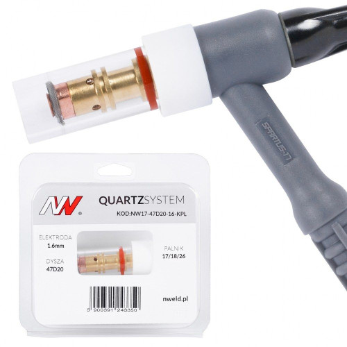 Zestaw części QUARTZSystem 17/18/26 mała soczewka / 1,6 mm / dysza L / Spartus - NW17-47D20-16-KPL - Spartus - 1