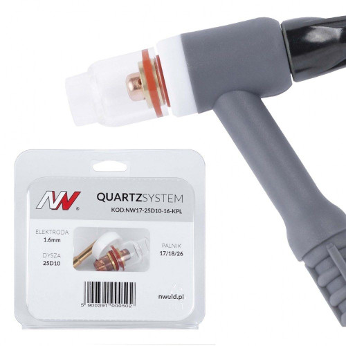Zestaw części QUARTZSystem 17/18/26 standard D14 wersja krótka / 1,6 mm / Spartus - NW17-25D10-16-KPL - Spartus - 1