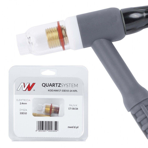 Zestaw części QUARTZSystem 17/18/26 soczewka wersja krótka / 2,4 mm / Spartus - NW17-33D10-24-KPL - Spartus - 1