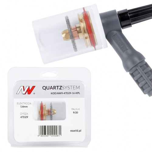 Zestaw części QUARTZSystem 9/20 duża soczewka / 2,4 mm / dysza L / Spartus - NW9-47D30-24-KPL - Spartus - 1