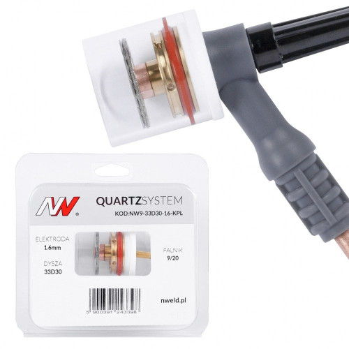 Zestaw części QUARTZSystem 9/20 duża soczewka / 1,6 mm / dysza S / Spartus - NW9-33D30-16-KPL - Spartus - 1