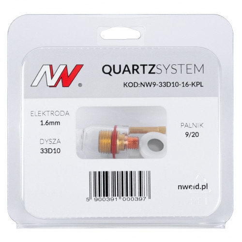 Zestaw części QUARTZSystem 9/20 soczewka / 1,6 mm / dysza kielich / Spartus - NW9-28D11-16-KPL - Spartus - 5