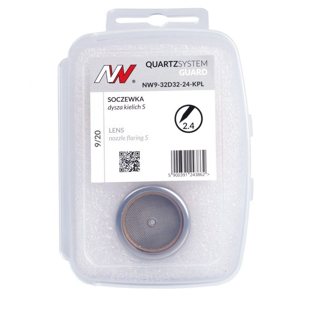 Zestaw części QUARTZSystem 9/20 soczewka Guard / 2,4 mm / dysza kielich S nr 16 / Spartus - NW9-32D32-24-KPL - Spartus - 5