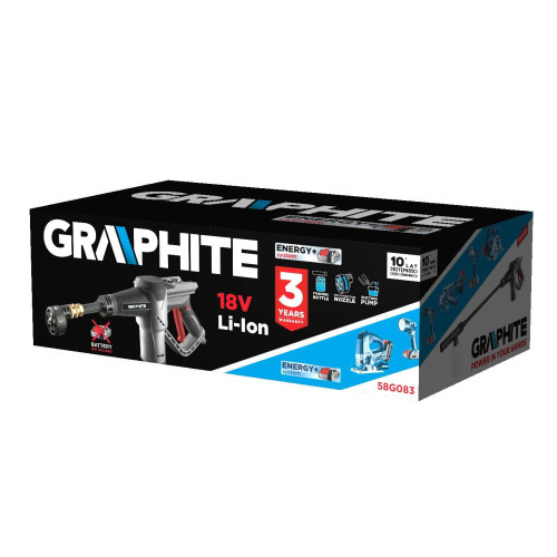 Myjka ogrodowa akumulatorowa Energy+ Graphite - 58G083 - Graphite - 10