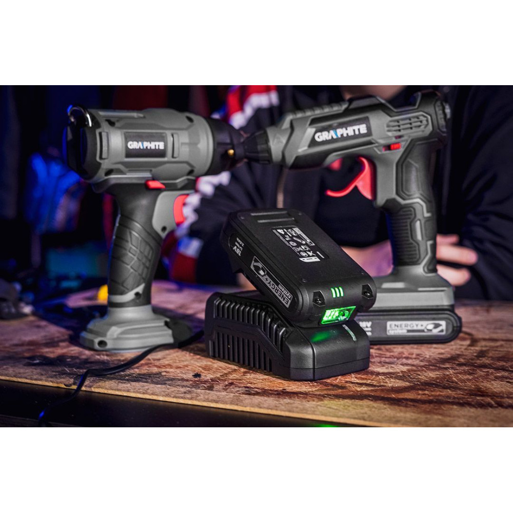 Zestaw Graphite Energy+ 18 V: akumulator 2.0 Ah + ładowarka 2.3 A - Energy+_pakiet1 - Graphite - 8