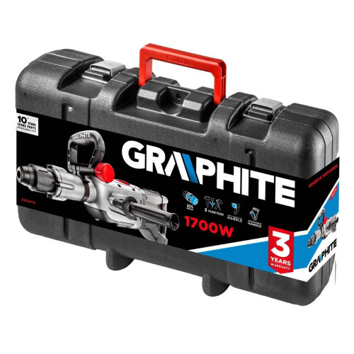 Młot wyburzeniowy GRAPHITE SDS Max 1700 W w walizce - 58G878 - Graphite - 2