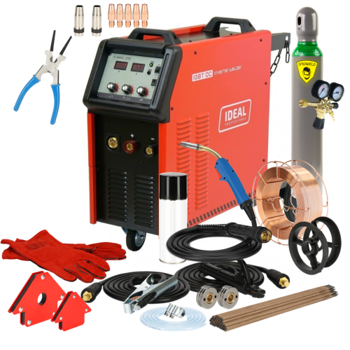 Spawarka Ideal V-MIG 370 4x4 PRO MMA - zestaw - VMIG370V2-G - Ideal - 2