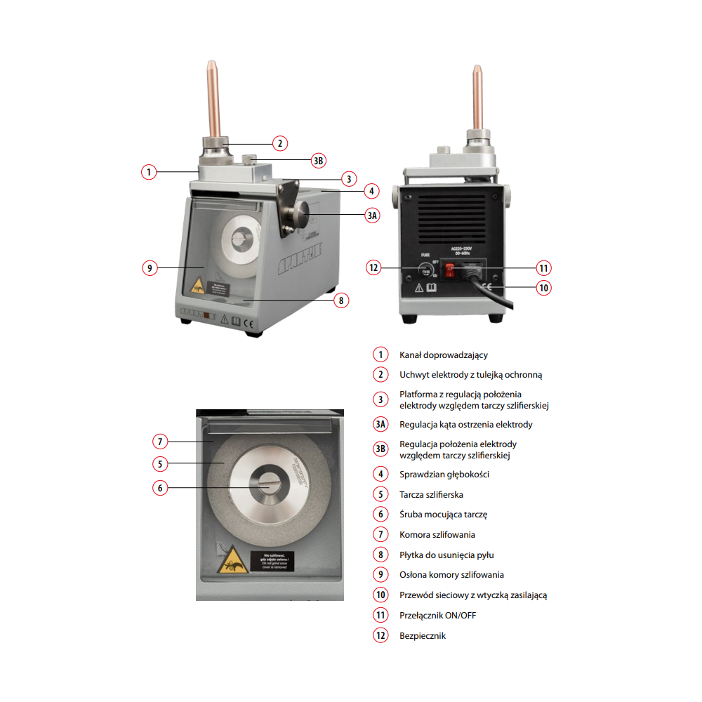 Diamentowa tarcza szlifierska ostrzałki elektrod Spartus D91 - SP147-00-011 - Spartus - 3