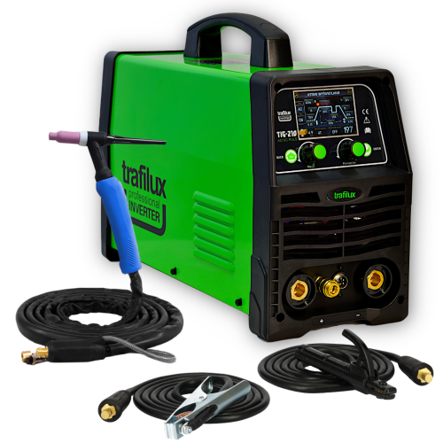 Spawarka Trafilux TIG 210 AC/DC Puls LCD Synergia - zestaw - 5904044980265-G - Trafilux - 1