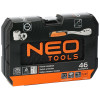 Zestaw kluczy nasadowych 1/4" CrV 46 el. Neo Tools - 08-660 - NEO Tools - 3