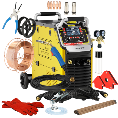 Spawarka Magnum MIG 285 Dual Puls Synergia LCD - zestaw - U MI 285 PULS LCD-G - Magnum - 4