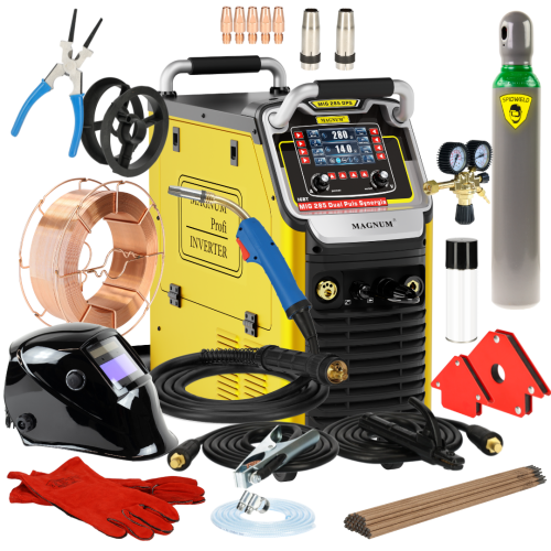 Spawarka Magnum MIG 285 Dual Puls Synergia LCD - zestaw - U MI 285 PULS LCD-G - Magnum - 2