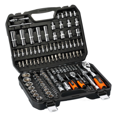 Zestaw kluczy nasadowych 1/2" 1/4" CrV 110 el. Neo Tools - 08-666 - NEO Tools - 2