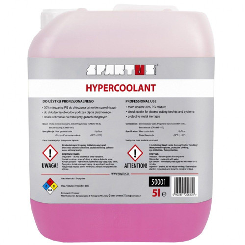 Płyn chłodniczy Spartus Hypercoolant PG 30% / 5 litrów - 50001 - Spartus - 1 2
