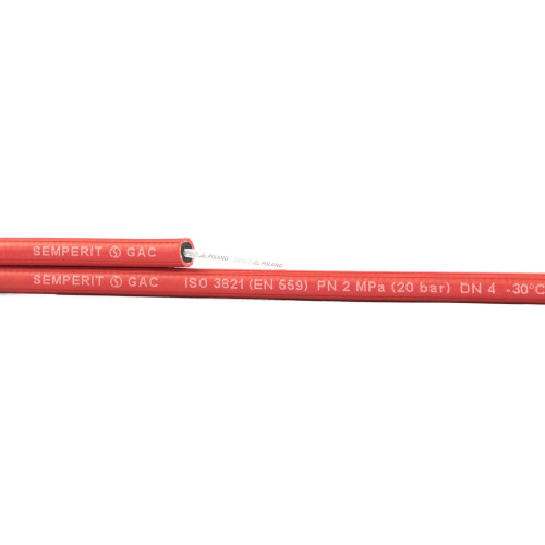 Wąż spawalniczy do acetylenu 9,0x3,0 mm Semperit GAC PL / 1 mb - semp_ac_9.0_3.0 - Semperit - 2