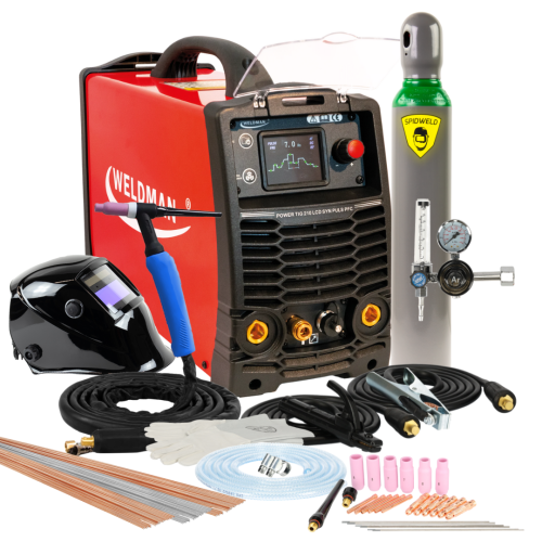 Spawarka Weldman Power TIG 210 AC/DC LCD Synergic Puls PFC - zestaw - 104 413-G - Weldman - 1