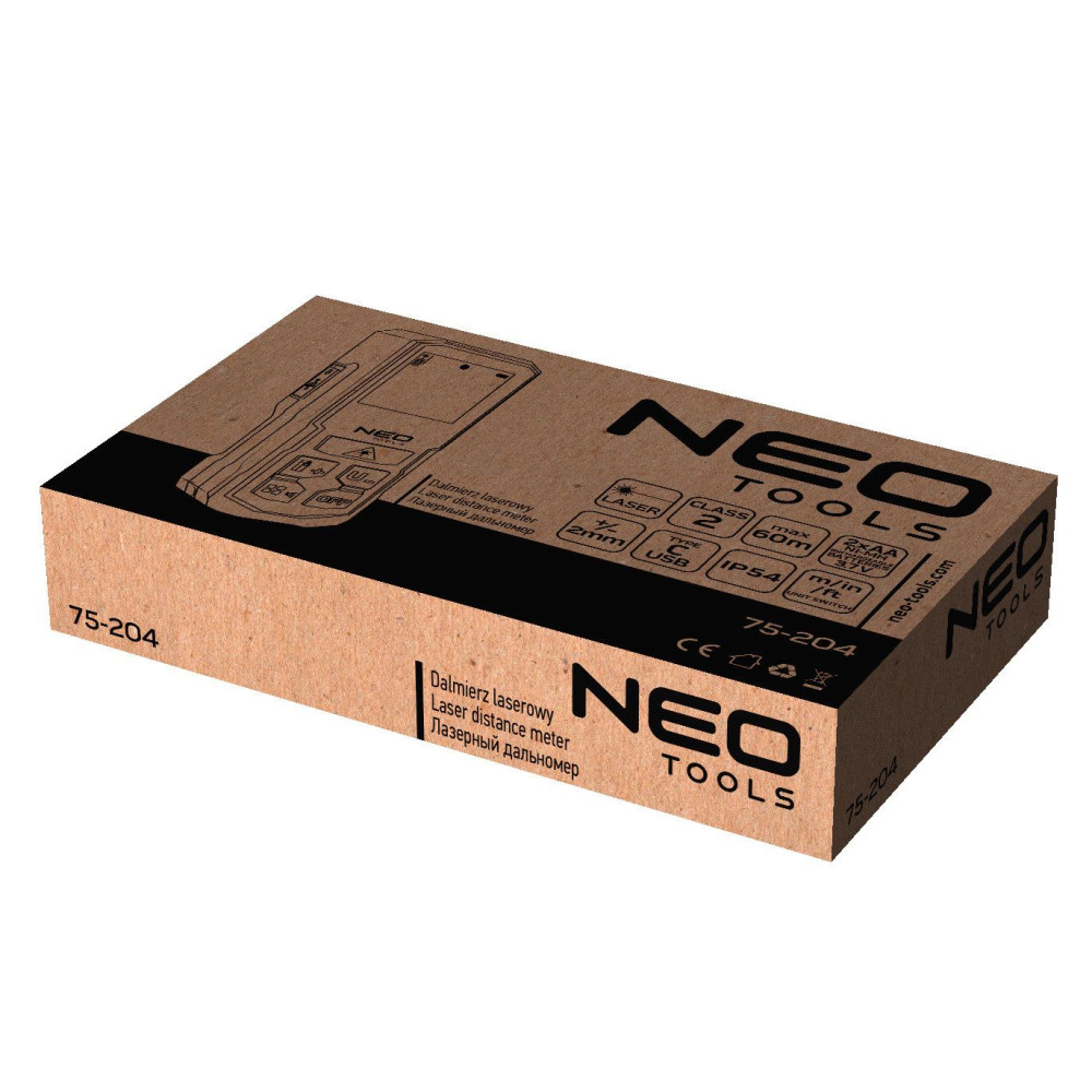 Dalmierz laserowy 60 m IP54 Neo Tools - 75-204 - NEO Tools - 7