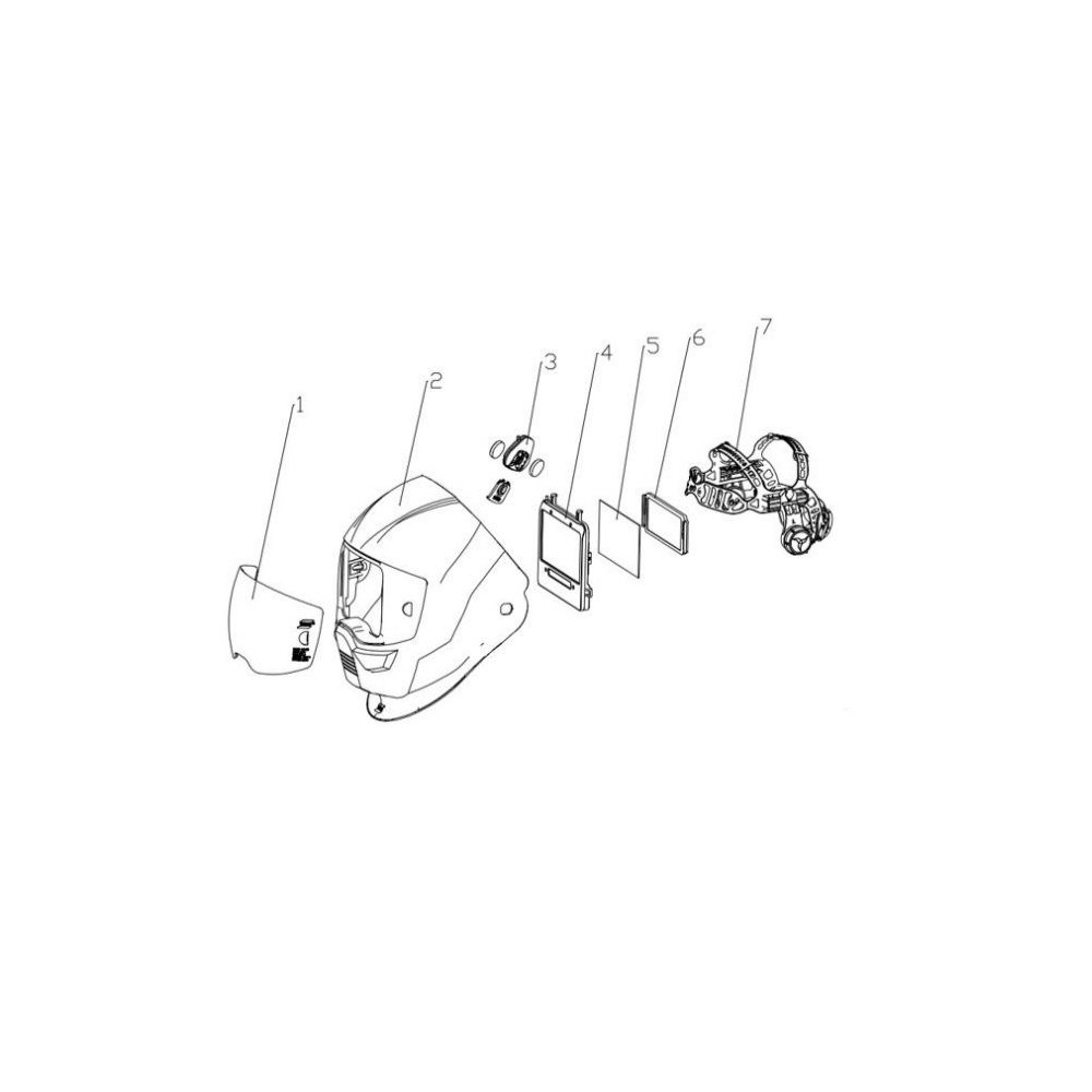 Przyłbica spawalnicza samościemniająca ESAB Sentinel A60 Cypher - 0700600890 - ESAB - 10