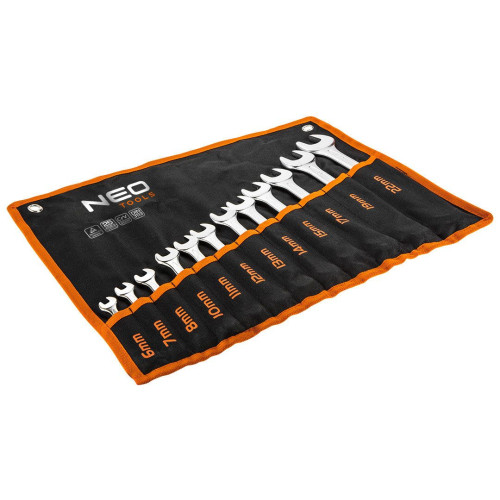 Klucze płasko-oczkowe Neo Tools 6-22 mm 12 el. CrV - 09-752 - NEO Tools - 2