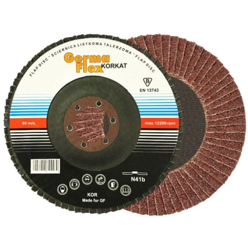 Tarcza listkowa lamelka GermaFlex Korkat 125 mm P100 - KOR 13761 - GermaFlex - 1