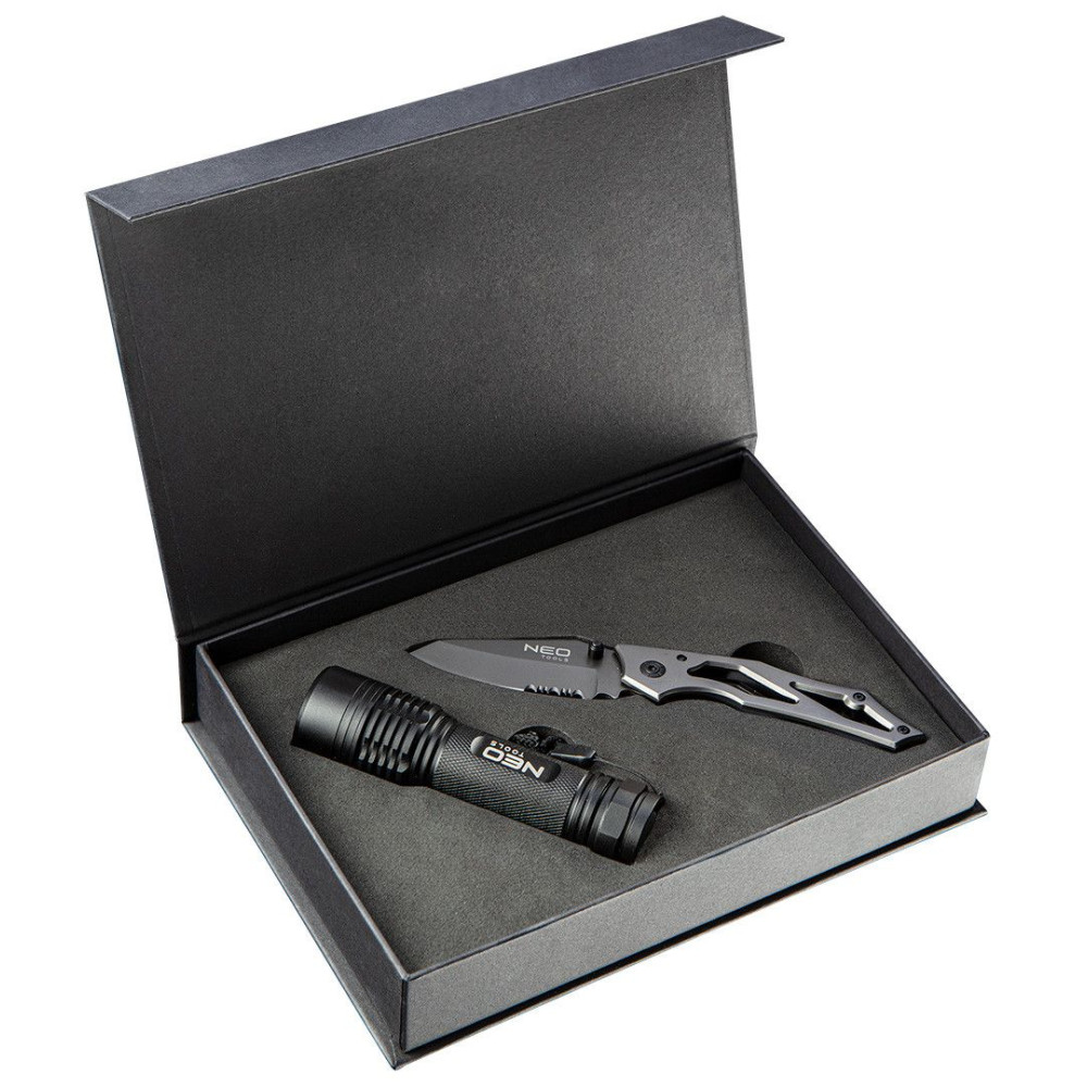 Zestaw survivalowy latarka + nóż składany Neo Tools - 63-032 - NEO Tools - 2