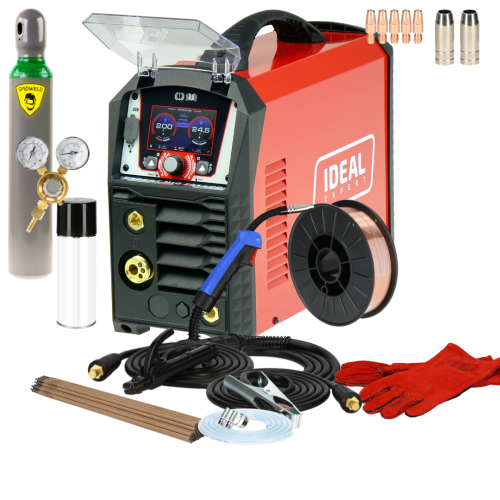 Spawarka Ideal Expert MIG 201 LCD - zestaw - EXMIG201LCD-G - Ideal - 5