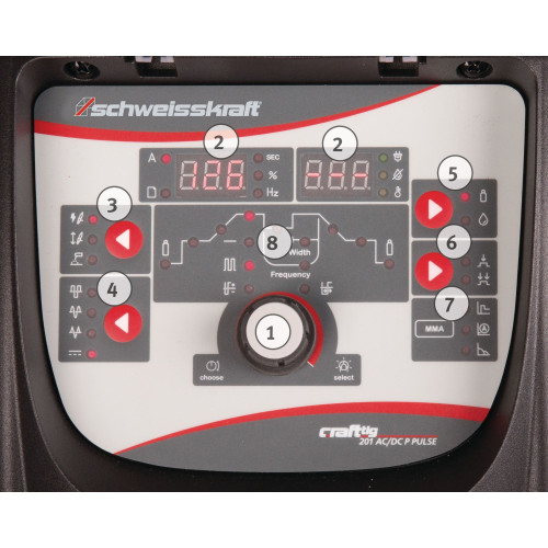 Spawarka Schweisskraft Craft-TIG 201 AC/DC P Pulse - zestaw - 1074202-G - Schweisskraft - 2