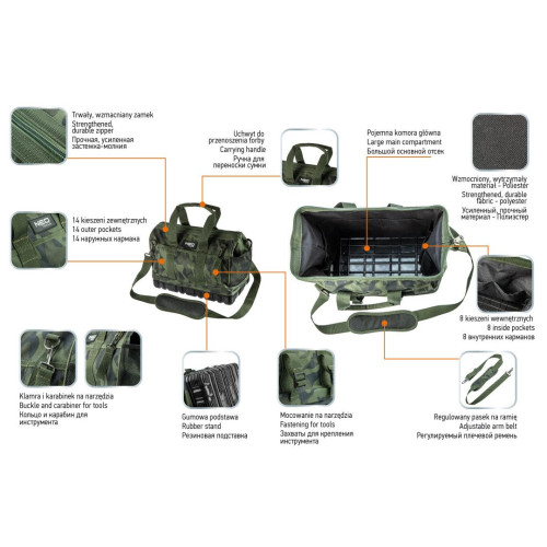 Torba turystyczna duża CAMO Neo Tools - 84-322 - NEO Tools - 13