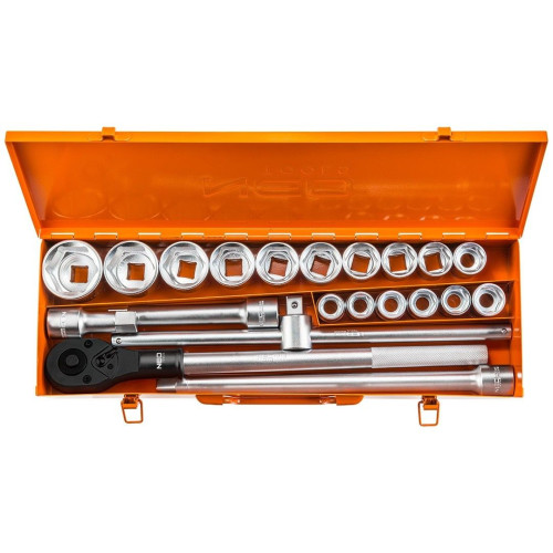 Zestaw kluczy nasadowych 3/4" CrV 21 el. Neo Tools - 08-061 - NEO Tools - 2
