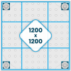 Stół spawalniczy GPPH PRO INOX 1200x1200x200 mm - INOX_PRO_120x120 - GPPH - 21