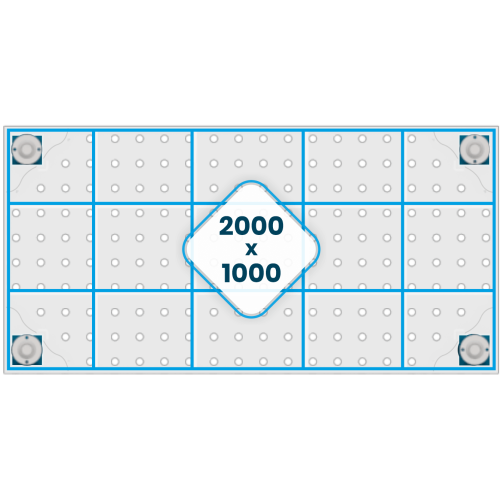 Stół spawalniczy GPPH PRO INOX 2000x1000x200 mm - INOX_PRO_200x100 - GPPH - 21