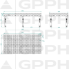 Stół spawalniczy GPPH PRO INOX 2400x1200x200 mm - INOX_PRO_240x120 - GPPH - 2