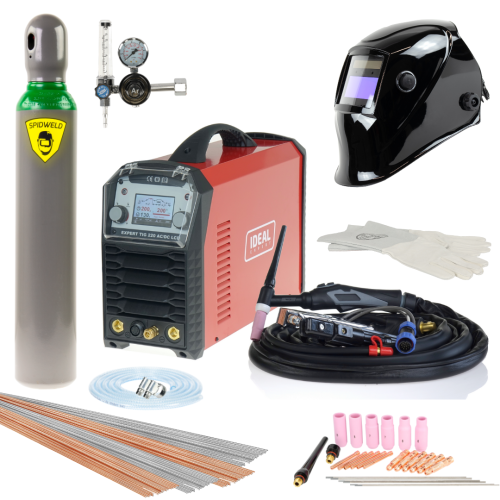 Spawarka Ideal Expert TIG 220 AC/DC Pulse LCD - zestaw - EXTIG220ACLCD-G - Ideal - 1