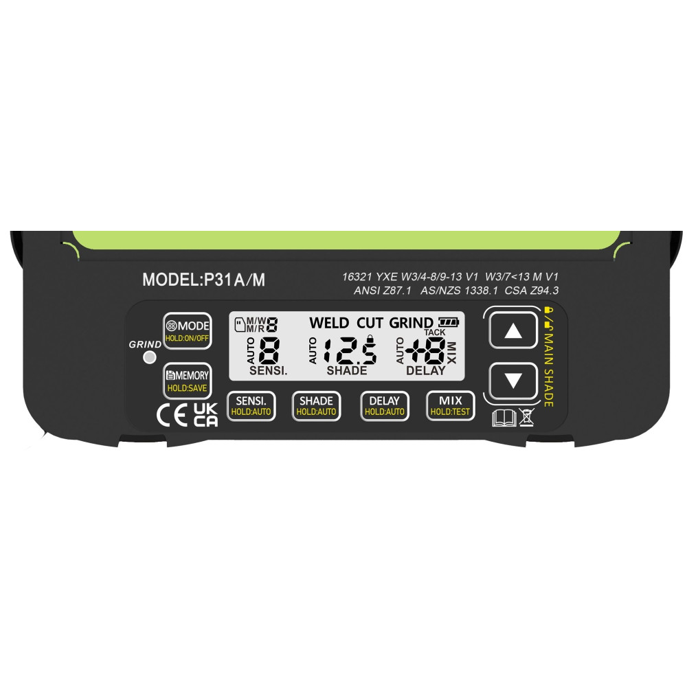 Przyłbica spawalnicza samościemniająca Ideal APS-P31-A/M FS1-Flip - APS-P31-FS1-G - Ideal - 15