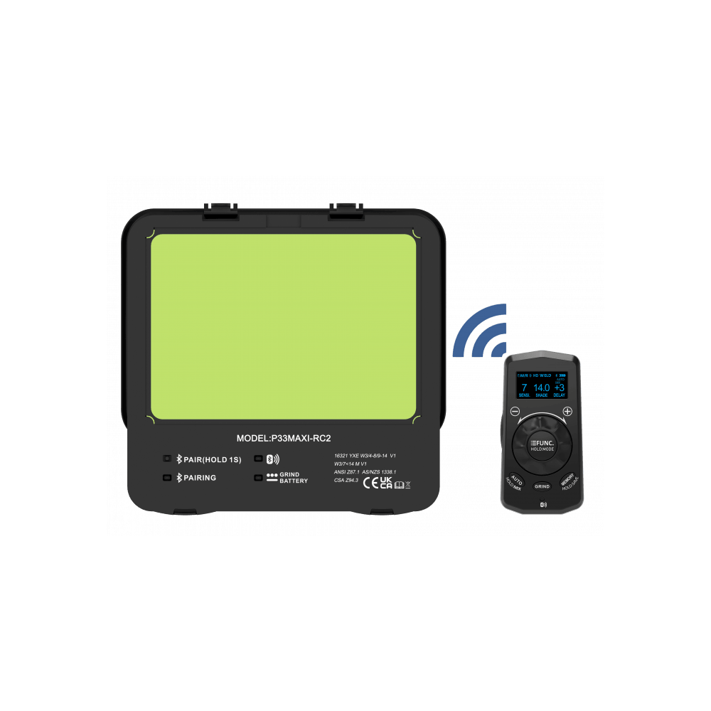 Przyłbica spawalnicza Ideal APS-P33M-RC2 FS1-Flip z pilotem Bluetooth - APS-P33M-R-FS1-G - Ideal - 25