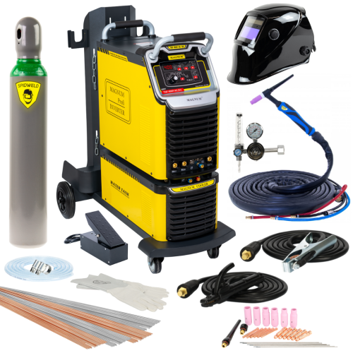 Spawarka Magnum TIG THF 400 Puls AC/DC Dual Power - zestaw wodny - U I THF400P W8 V2-G - Magnum - 1