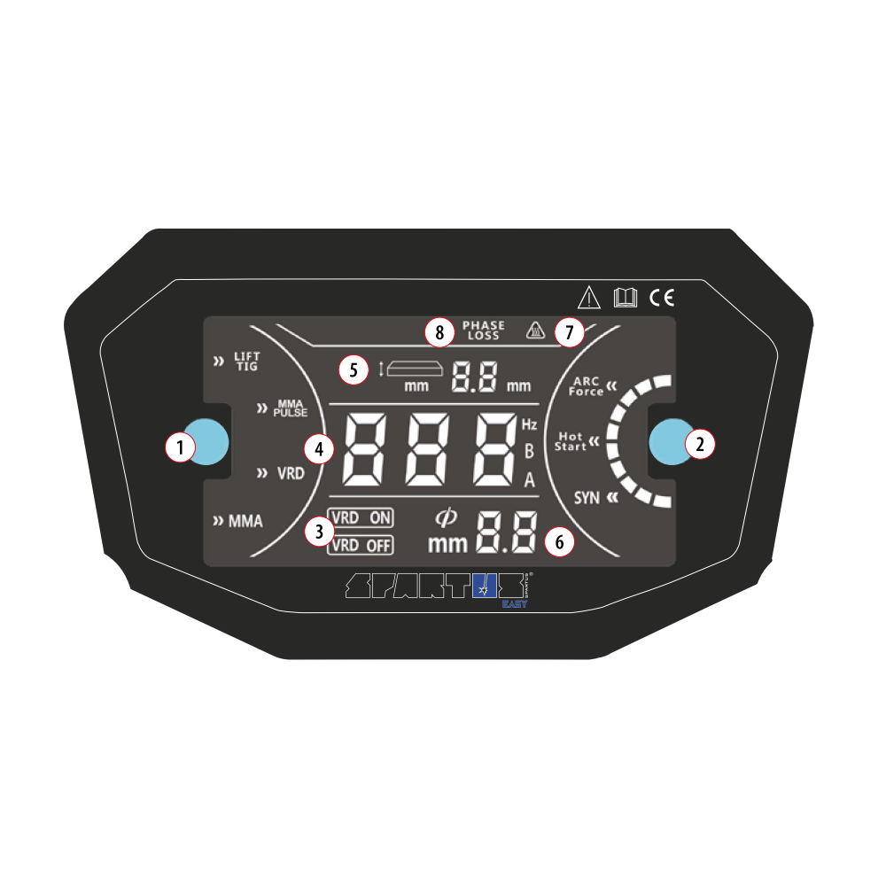 Spawarka Spartus EasyARC 250P Pulse - zestaw - EASYARC250P-PAK-G - Spartus - 6
