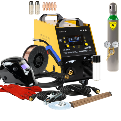 Spawarka Magnum MIG 230/2 Alu Synergia - zestaw - U MI 230/2AL SY-G - Magnum - 4