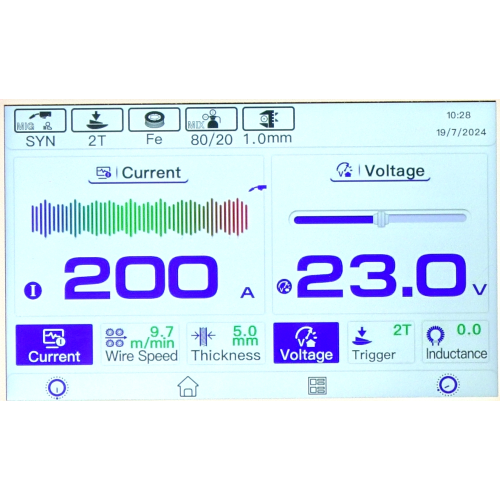 Spawarka Ideal Expert MIG 210 Synergic Pro4 LCD - zestaw - EXMIG210-G - Ideal - 12